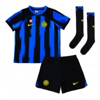 Inter Milan Henrikh Mkhitaryan #22 Domaci Dres za djecu 2023-24 Kratak Rukav (+ Kratke hlače)